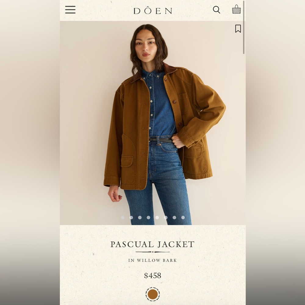 ISO- Pascual Jacket in Willow Bark XS